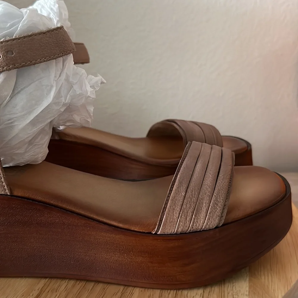 Miz Mooz Leather Platform Wedges - Gwyneth